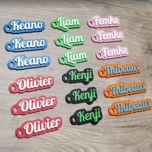 Gepersonaliseerde sleutelhangers (3 stuks)