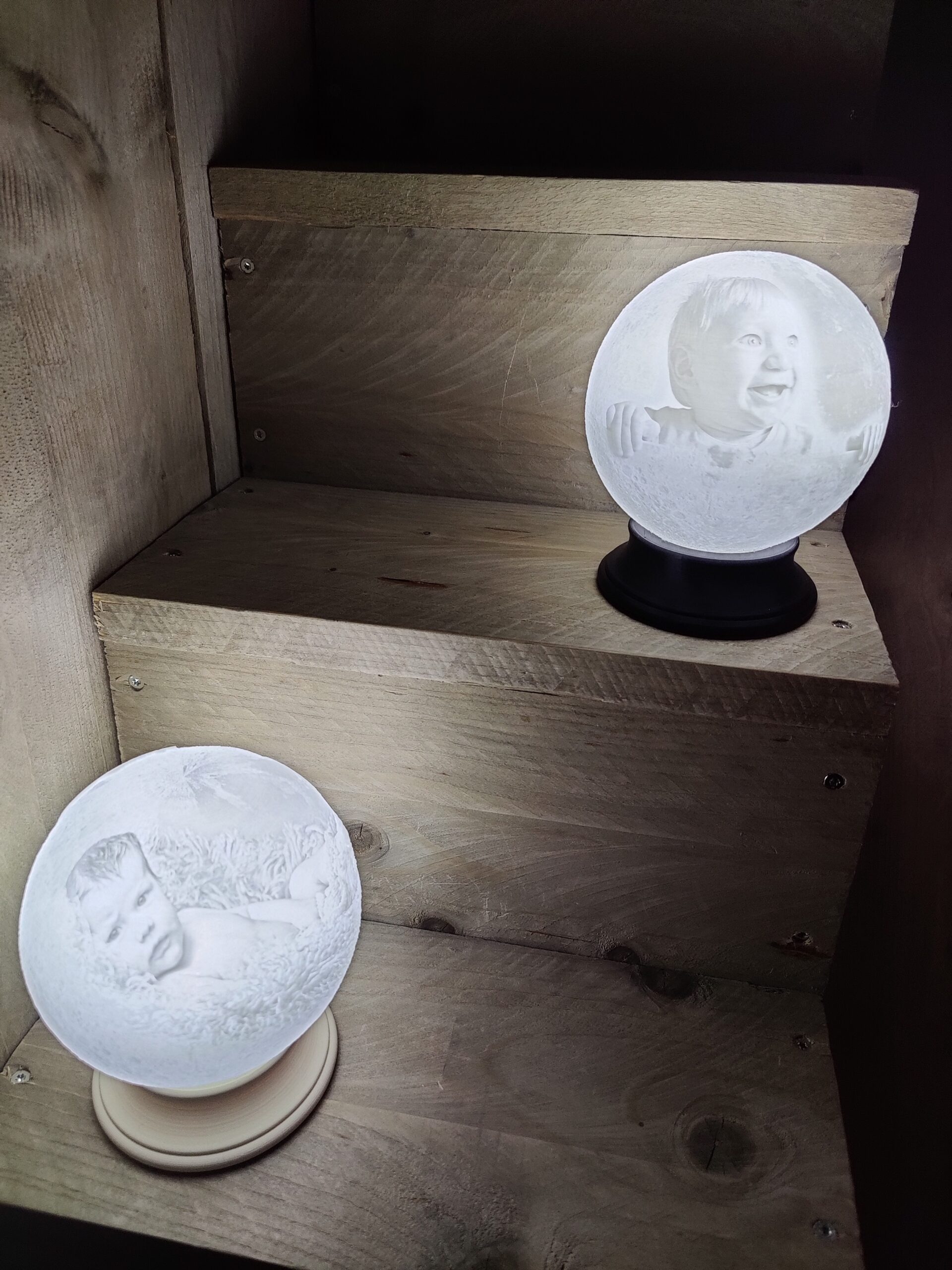 Lithophane bol lamp