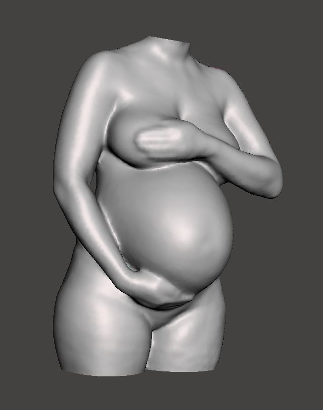 Zwangerschapsbeeldje 16cm groot - Afbeelding 2