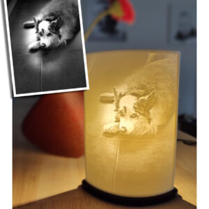 Lithophane (uw eigen foto) bureau lampje