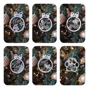 Gepersonaliseerde kerstornamenten.